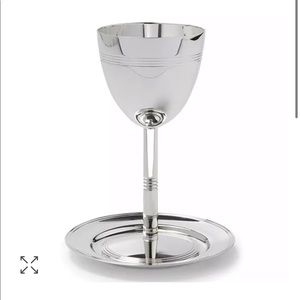 Christofle kiddush cup and saucer